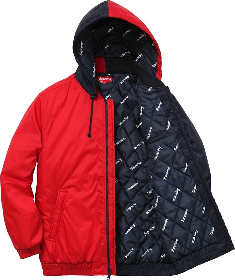 2-Tone Hooded Sideline Jacket view 4